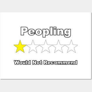 Peopling one star would not recommend Posters and Art